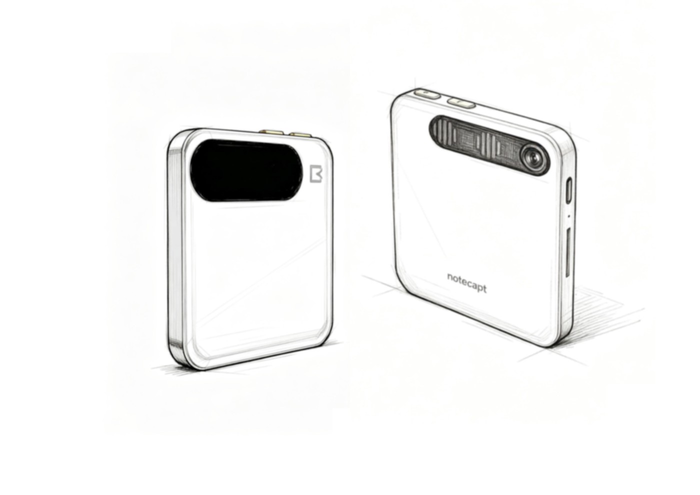 Hand-drawn concept sketch — A2 Pro